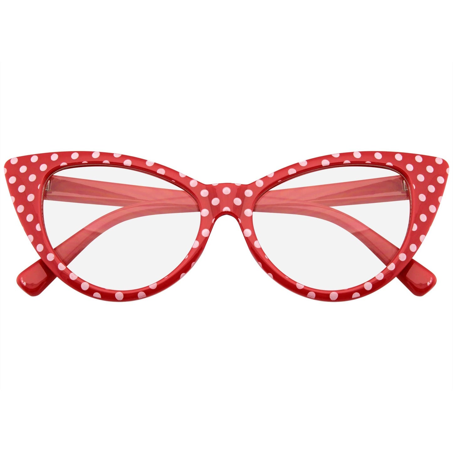 Polka Dot Super Cat Eye Glasses | Vintage Inspired Fashion Eyewear