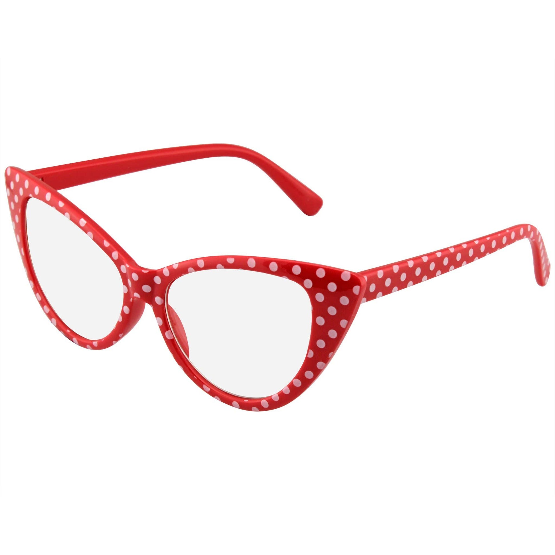 Polka Dot Super Cat Eye Glasses | Vintage Inspired Fashion Eyewear