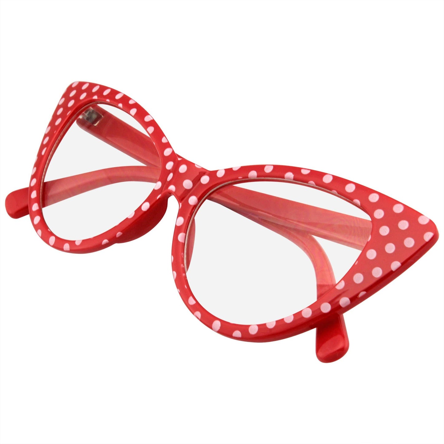 Polka Dot Super Cat Eye Glasses | Vintage Inspired Fashion Eyewear