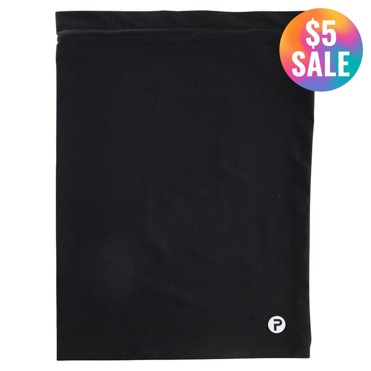 Pom Sack Shoe Bag in Black | Carry Around Drawstring Shoe Pouch | 10.4" x 14.5"