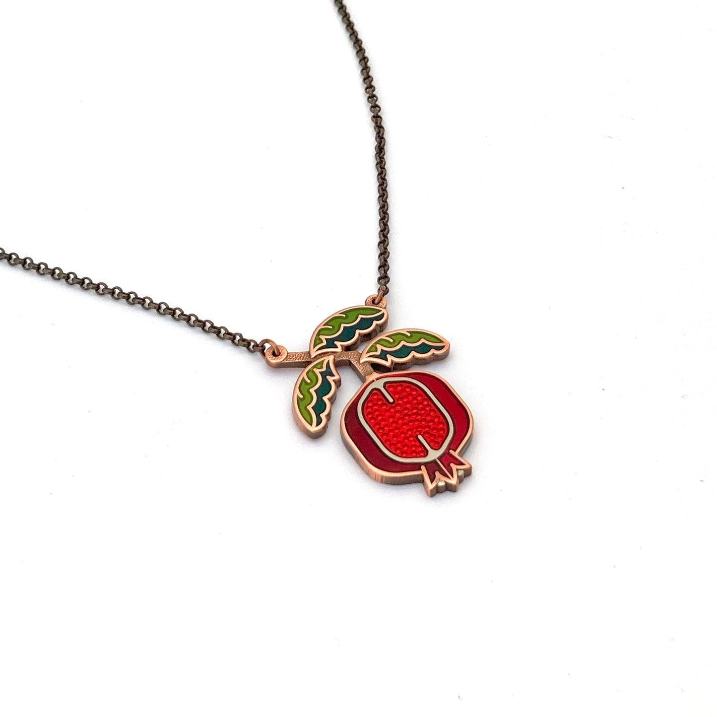 Pomegranate Necklace | Antique Copper Finish