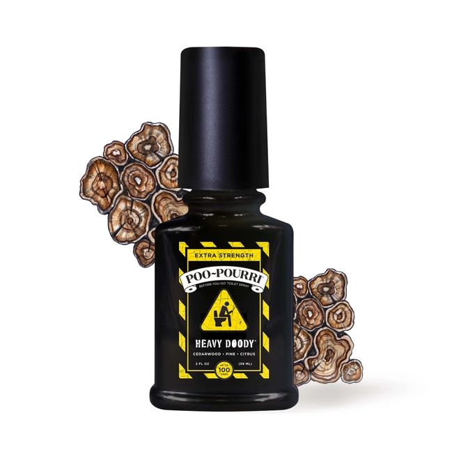 Poo~Pourri Heavy Doody Toilet Spray in Cedarwood + Pine + Citrus Scent | 2 oz. Mini Bathroom Air Freshener Deodorizer