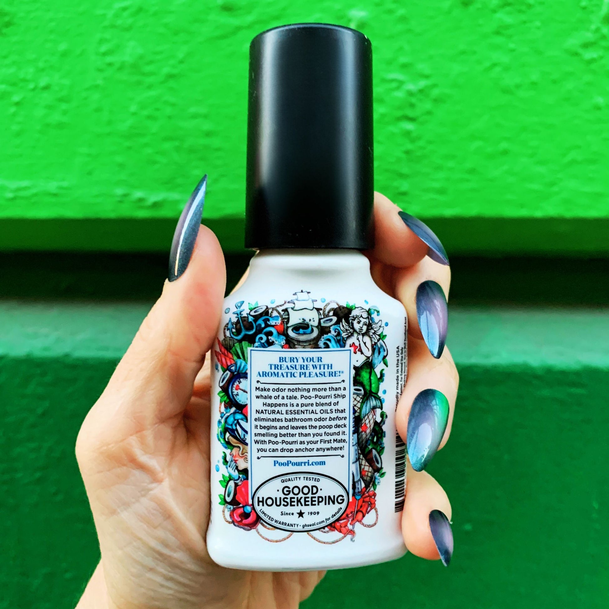 Poo~Pourri Ship Happens Toilet Spray in Coconut + Freesia + Citrus Scent | 2 oz. Mini Bathroom Air Freshener Deodorizer