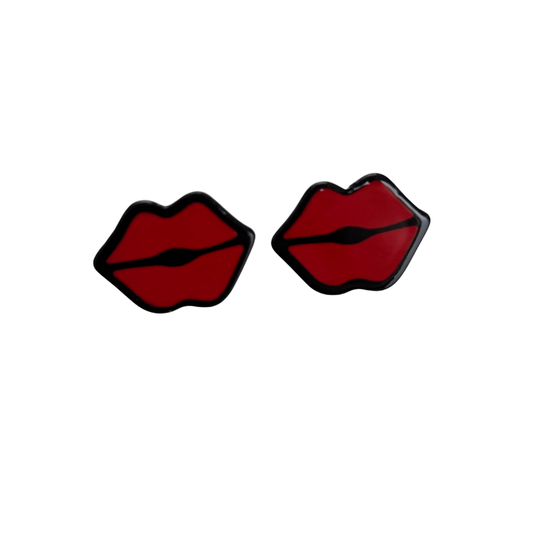 Pop Art High Gloss Statement Stud Earrings | 10 Designs to Choose From