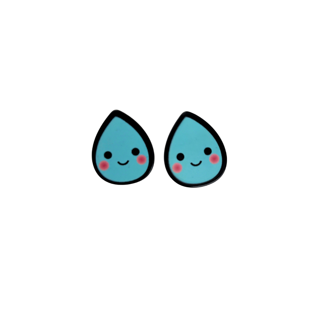 Pop Art High Gloss Statement Stud Earrings | 10 Designs to Choose From