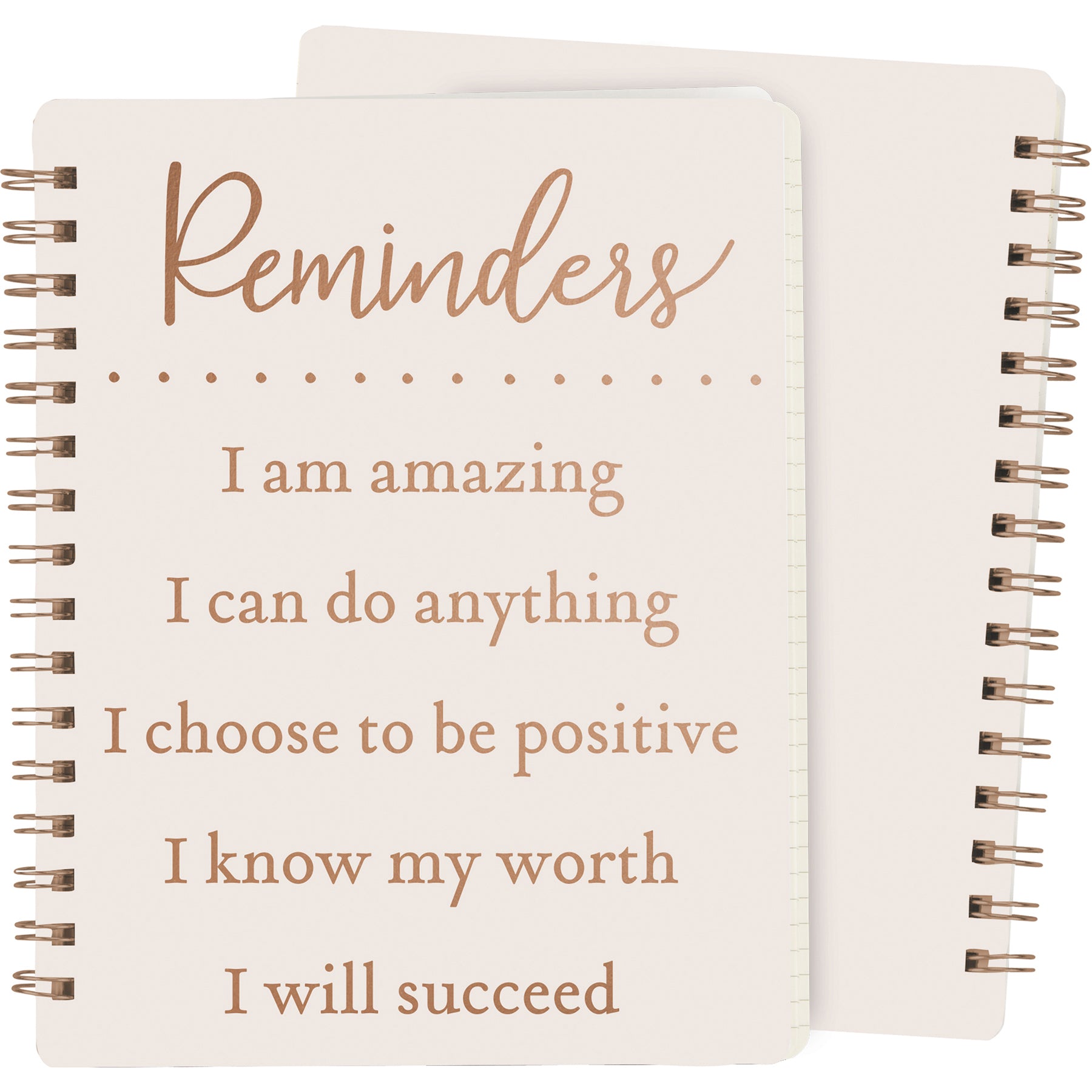 Positive Reminders - I Am Amazing Spiral Notebook | 5.75" x 7.50" | 120 Lined Pages