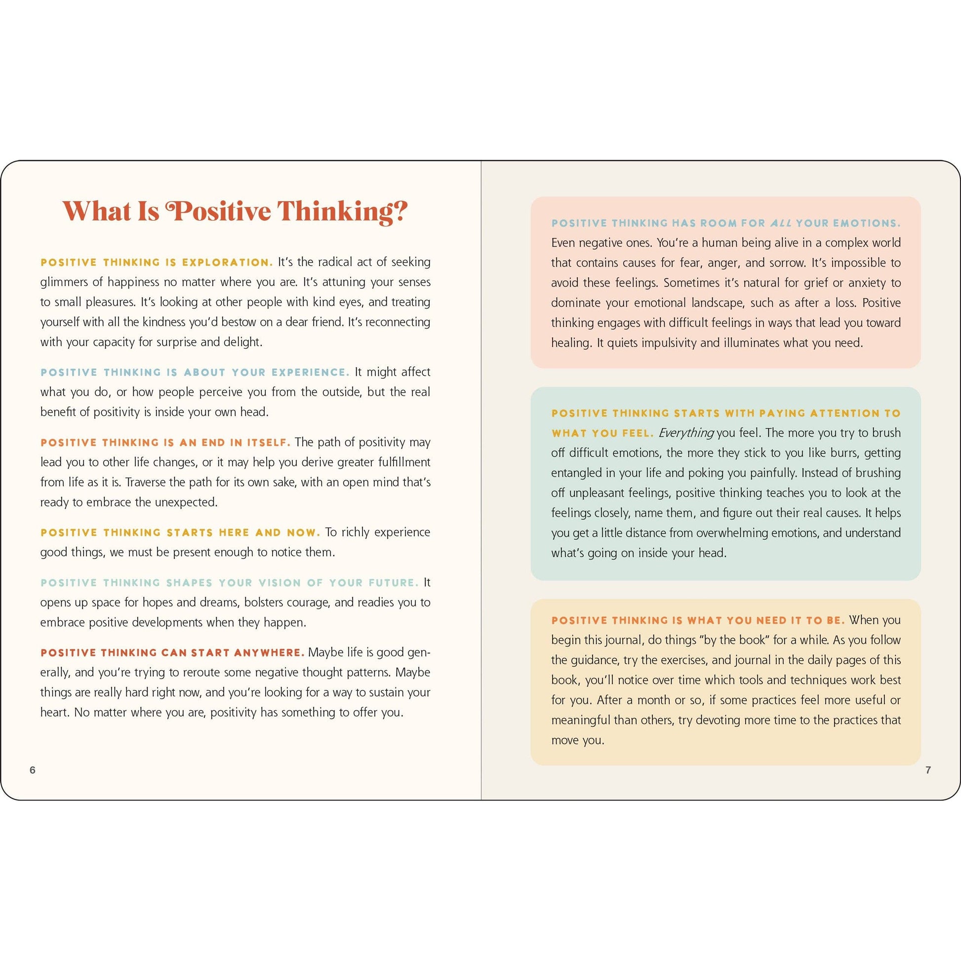 Positive Thinking Journal | A Five-Minute Journal to Embrace Joy, Release Negativity, and Live Better