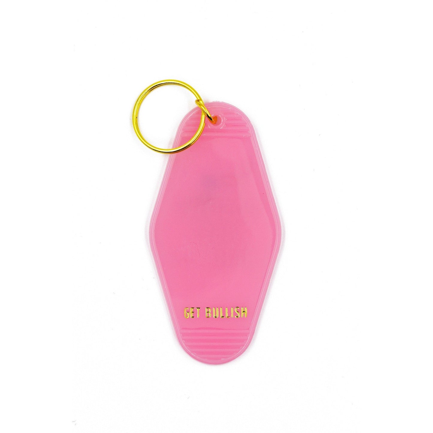 Positive Vibes Haha JK Motel Keychain in Pink