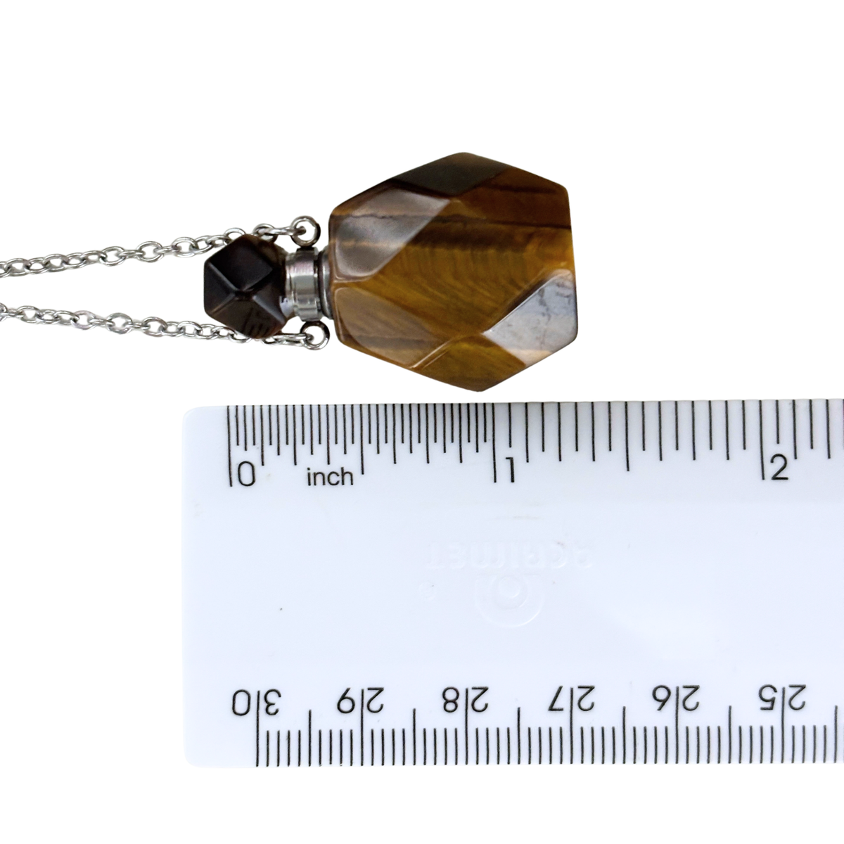 Potion Bottle Crystal Necklace in 4 Colorways | Refillable Natural Stone Vial Pendant-Paper & Quartz-The Bullish Store