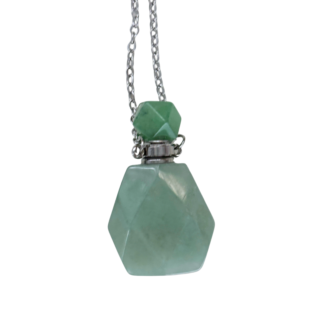 Potion Bottle Crystal Necklace in 4 Colorways | Refillable Natural Stone Vial Pendant-Paper & Quartz-The Bullish Store