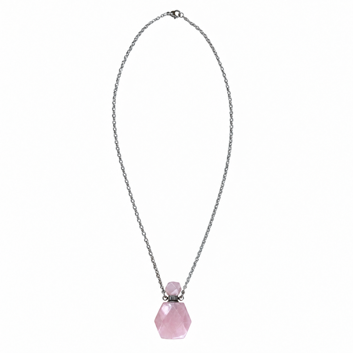Potion Bottle Crystal Necklace in 4 Colorways | Refillable Natural Stone Vial Pendant-Paper & Quartz-The Bullish Store