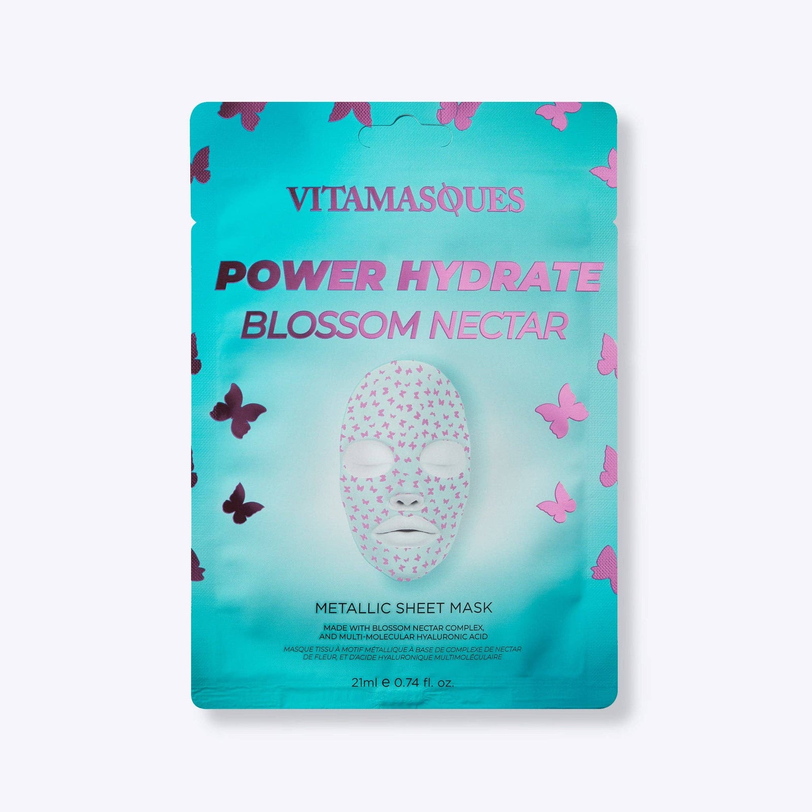 Power Hydrate Blossom Nectar Metallic Face Sheet Mask | Vegan South Korean Skincare