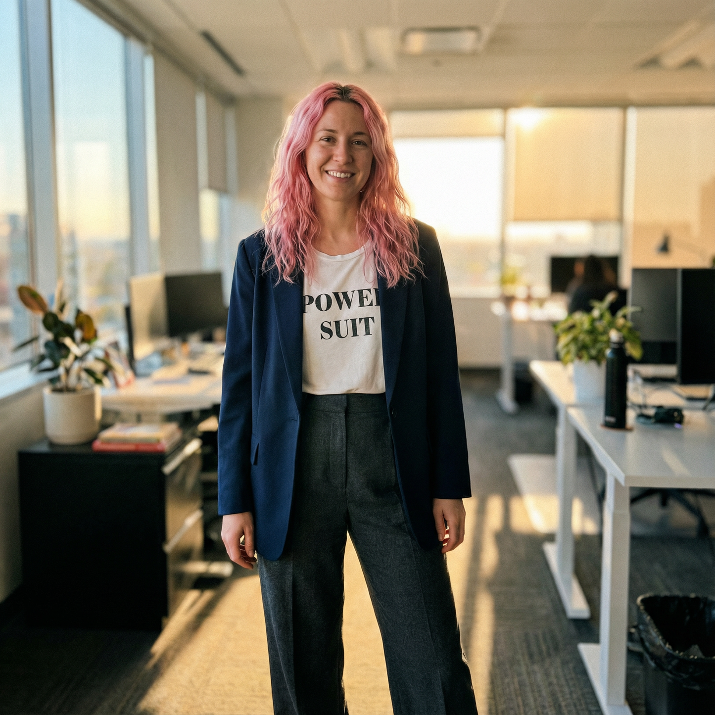 Power Suit Drapey Women's Tee [SIZE SM REMAINING]