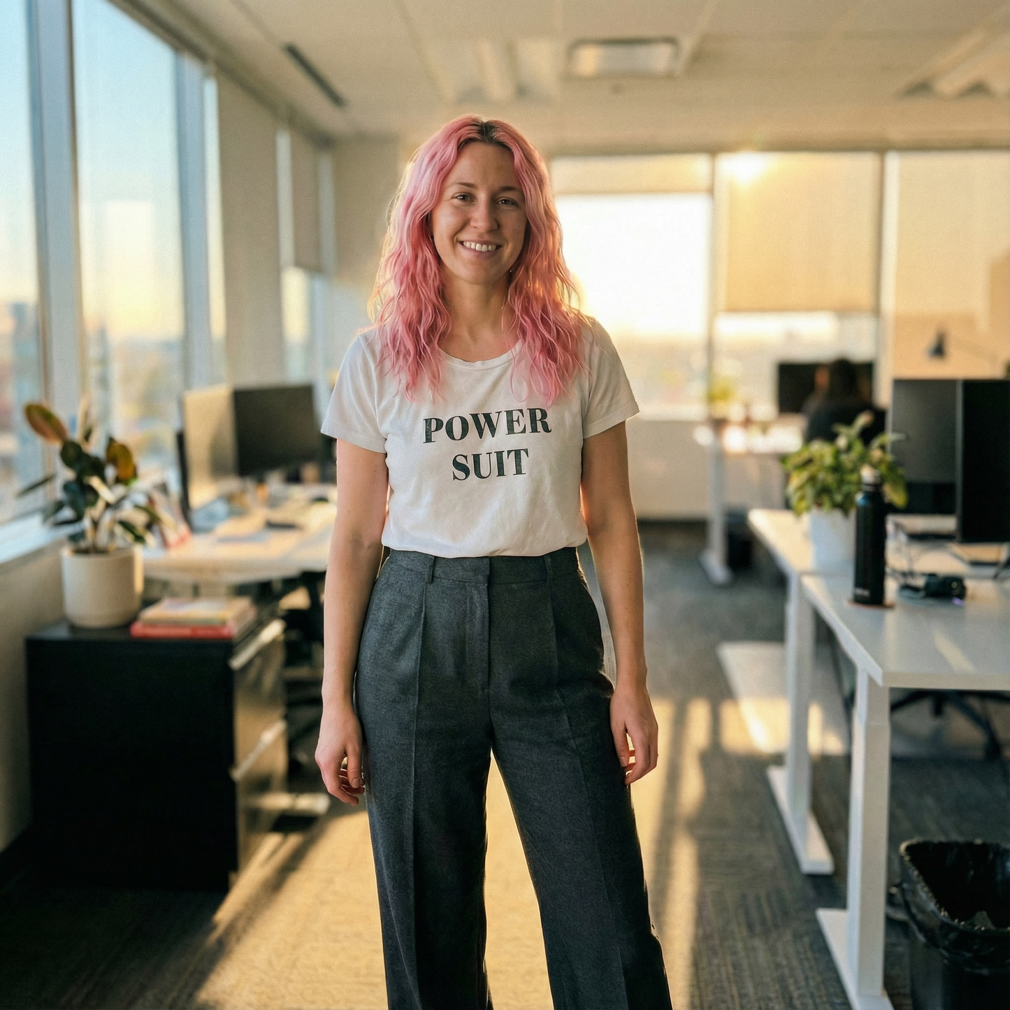 Power Suit Drapey Women's Tee [SIZE SM REMAINING]