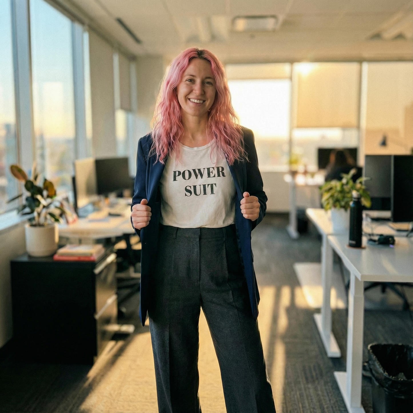 Power Suit Drapey Women's Tee [SIZE SM REMAINING]