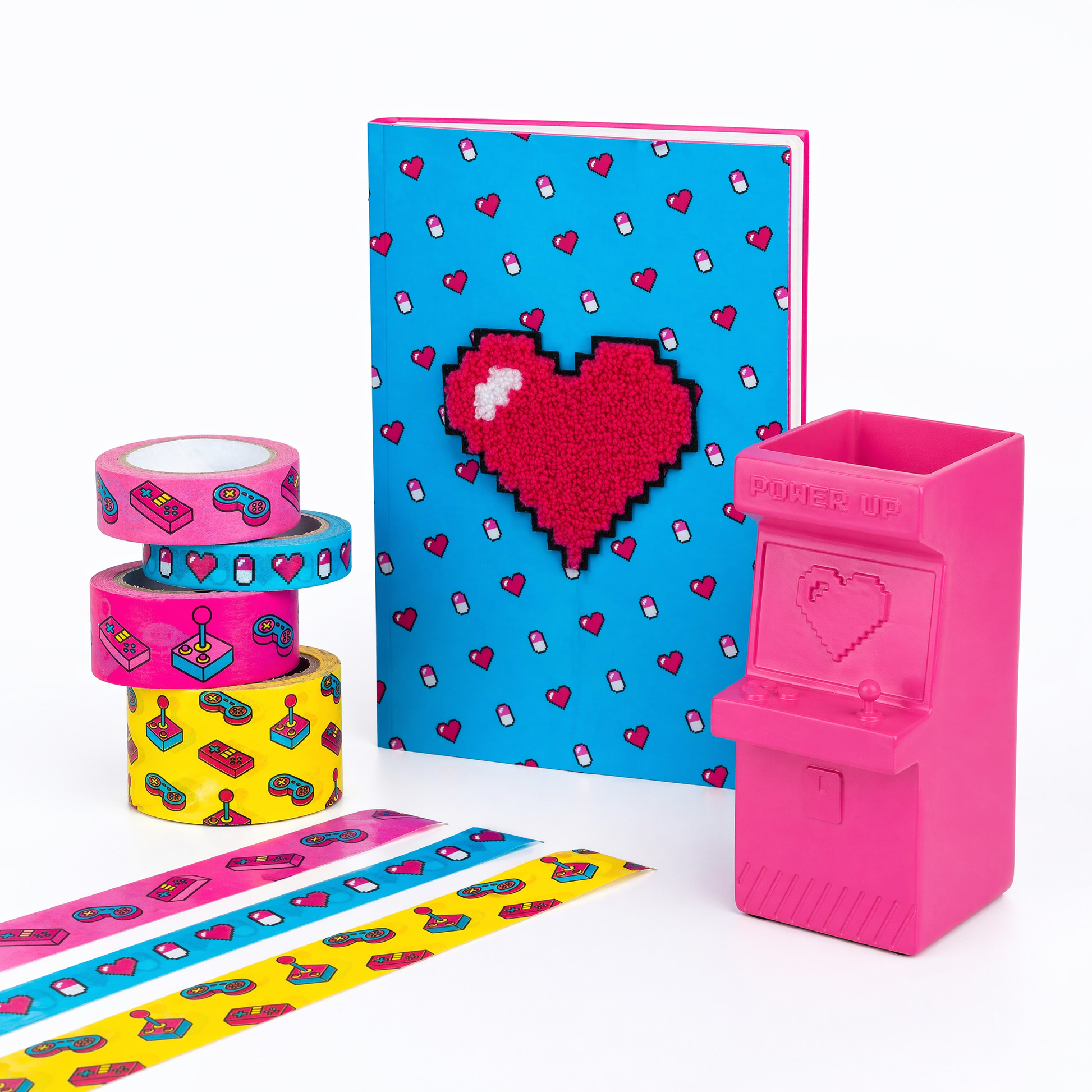 Power Up! Retro Gamer Style Gift Bundle-Mustard-The Bullish Store