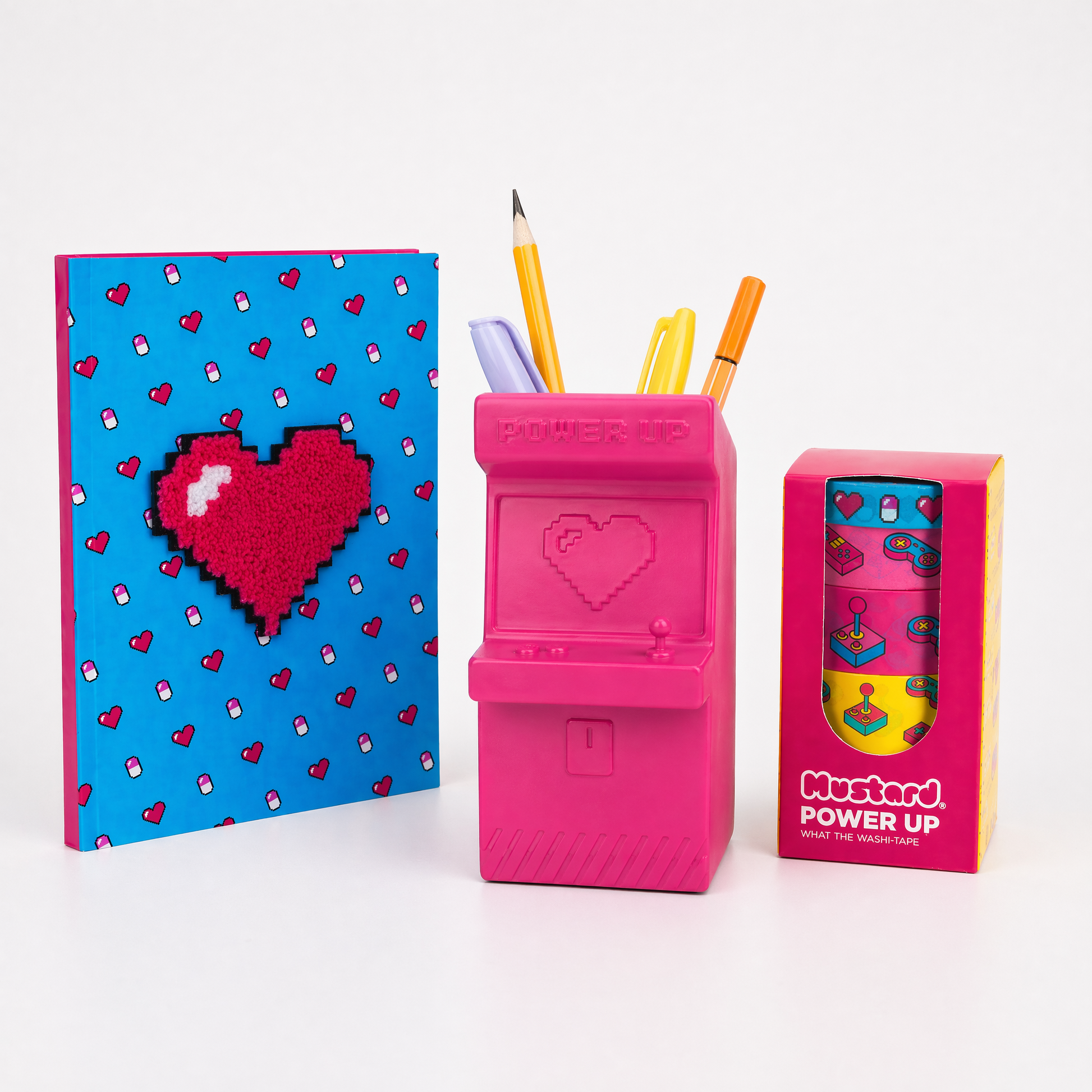 Power Up! Retro Gamer Style Gift Bundle-Mustard-The Bullish Store