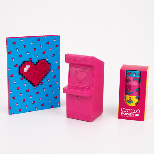 Power Up! Retro Gamer Style Gift Bundle-Mustard-The Bullish Store