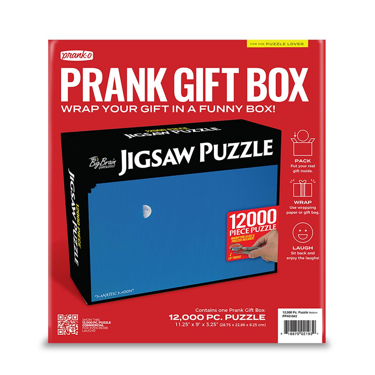 Prank Gift Box 12,000 Piece Jigsaw Puzzle | Hilarious Fake-Out Empty Box for Any Gift-Prank-O-The Bullish Store