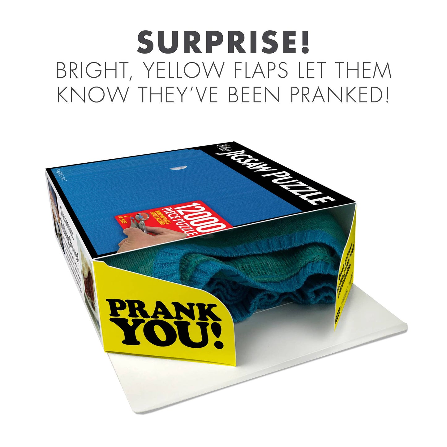 Prank Gift Box 12,000 Piece Jigsaw Puzzle | Hilarious Fake-Out Empty Box for Any Gift
