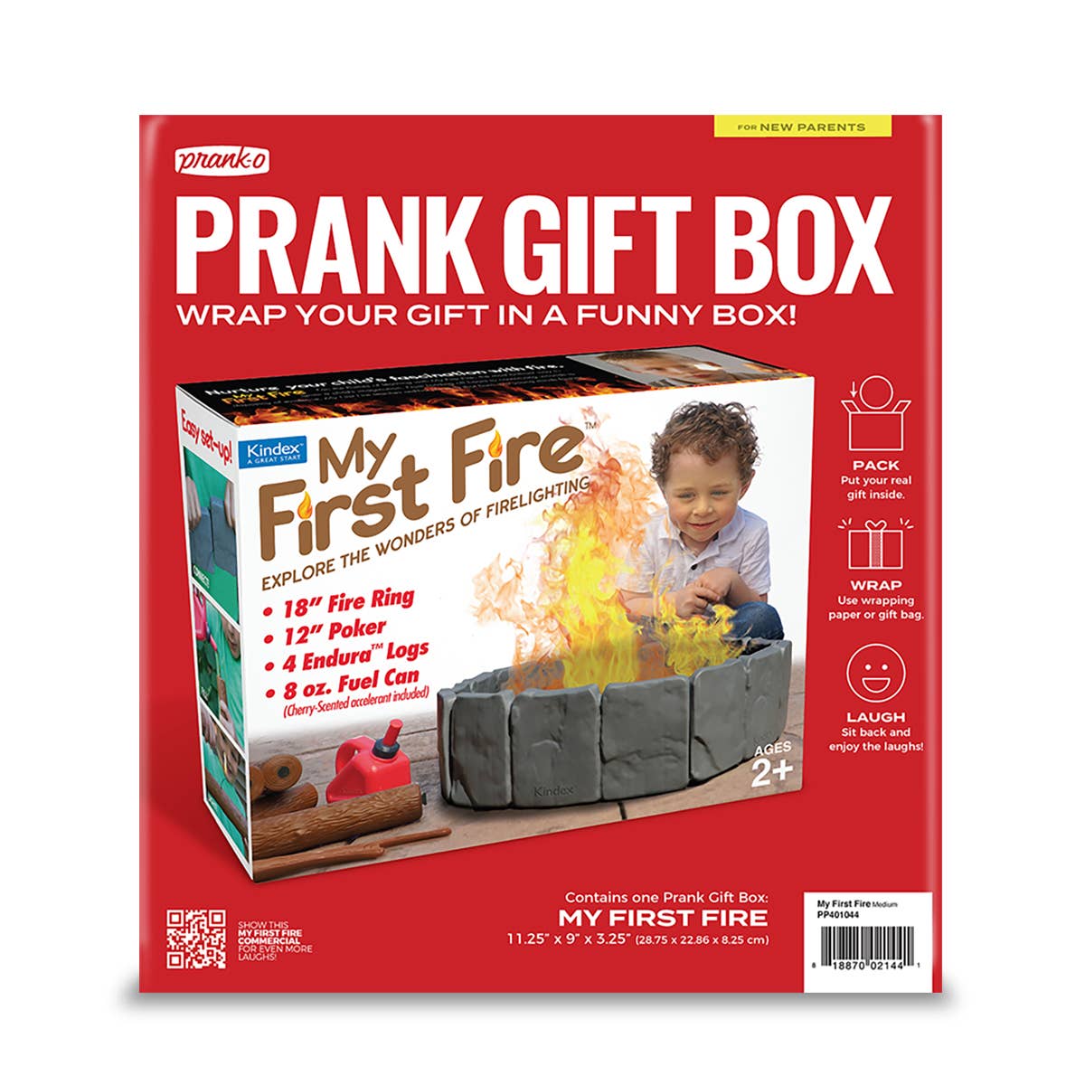 Prank Gift Box My First Fire | Hilarious Fake-Out Empty Box for Any Gift