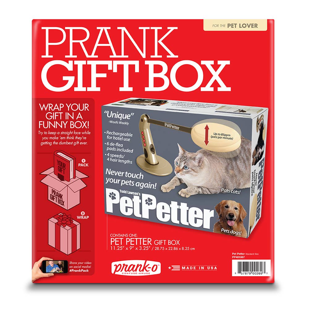 Prank Gift Box Pet Petter | Hilarious Fake-Out Empty Box for Any Gift