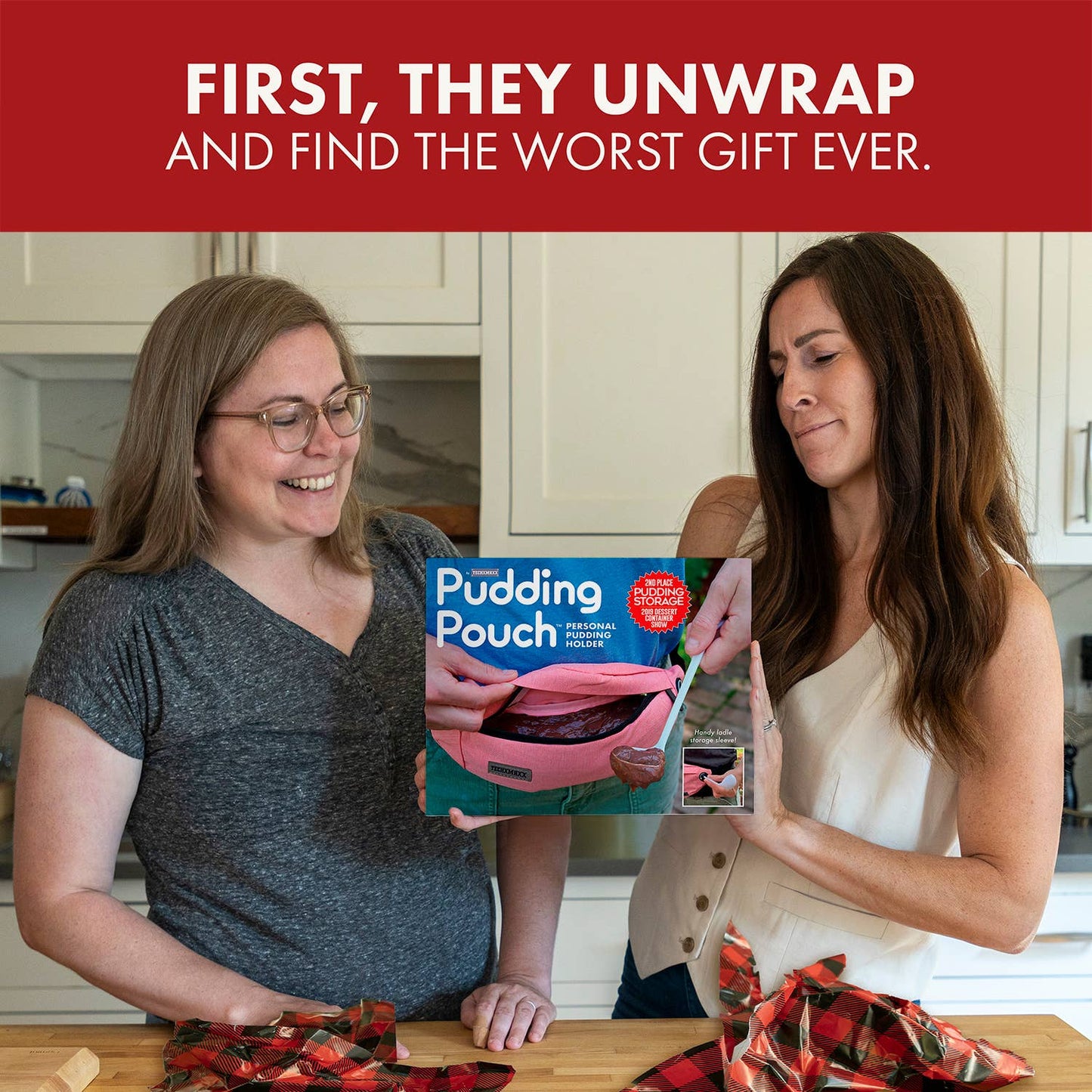 Prank Gift Box Pudding Pouch | Hilarious Fake-Out Empty Box for Any Gift