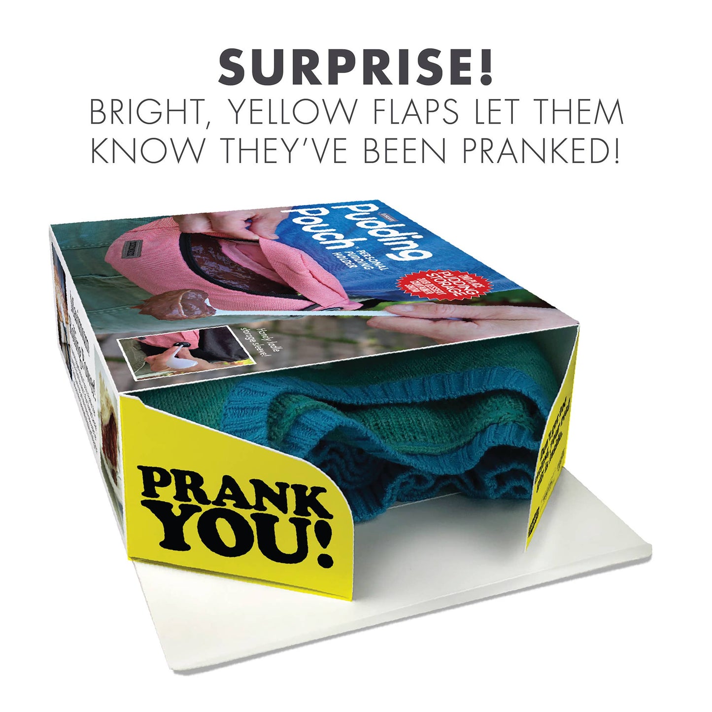 Prank Gift Box Pudding Pouch | Hilarious Fake-Out Empty Box for Any Gift
