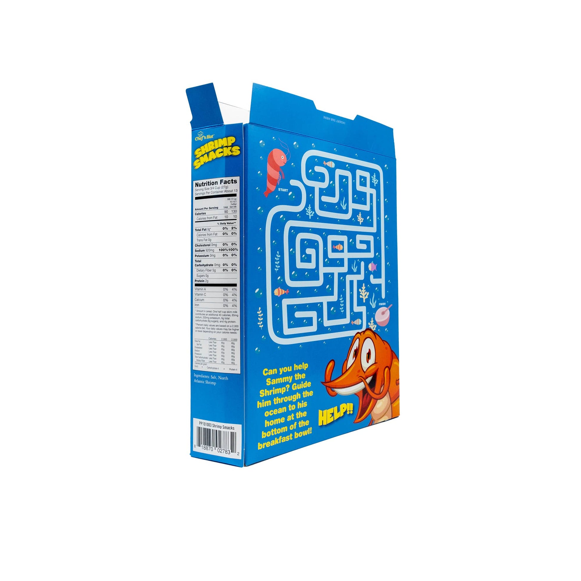 Prank Gift Box Shrimp Smacks Cereal | Hilarious Fake-Out Empty Box for Any Gift-Prank-O-The Bullish Store