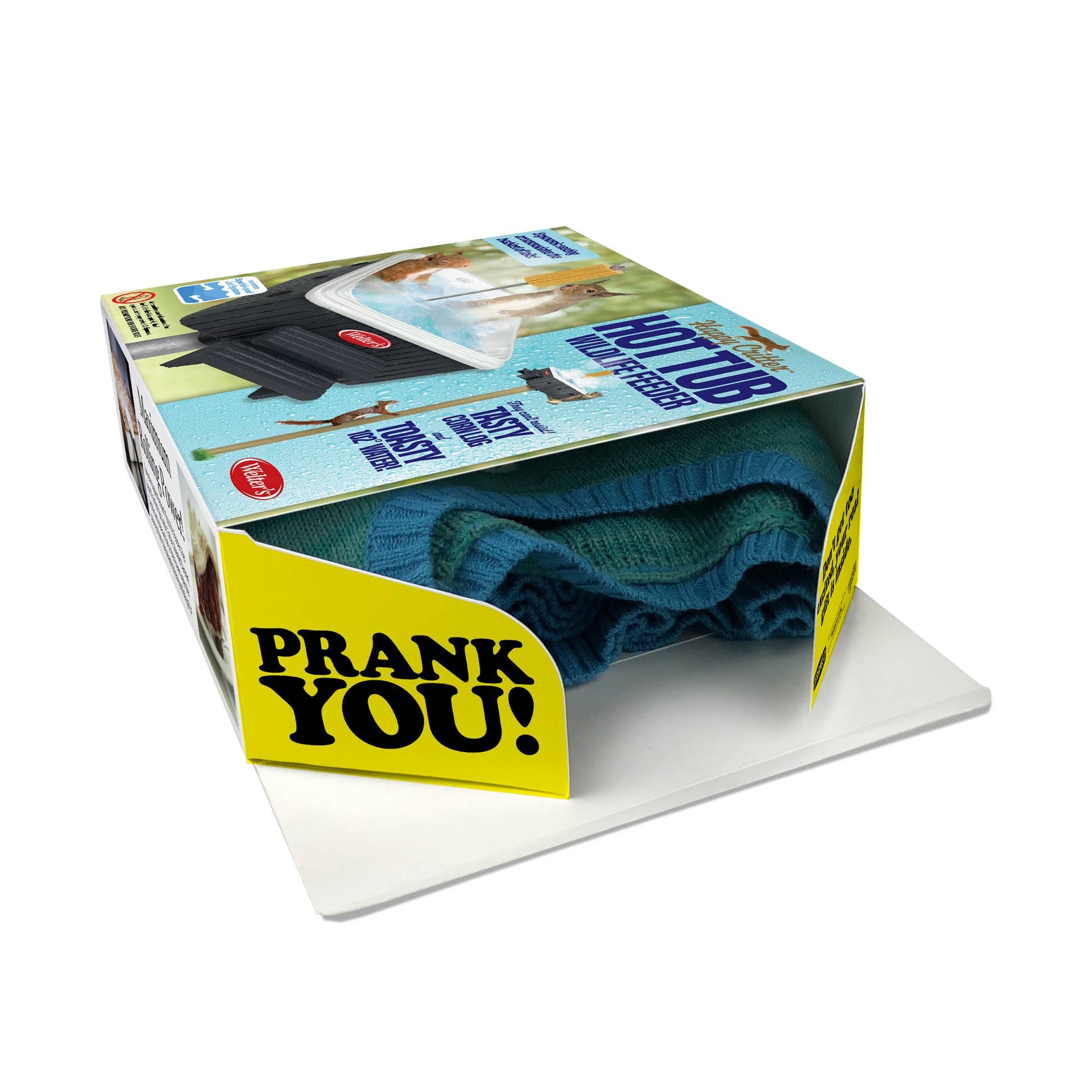 Prank Gift Box Squirrel Hot Tub Wildlife Feeder | Hilarious Fake-Out Empty Box for Any Gift-Prank-O-The Bullish Store