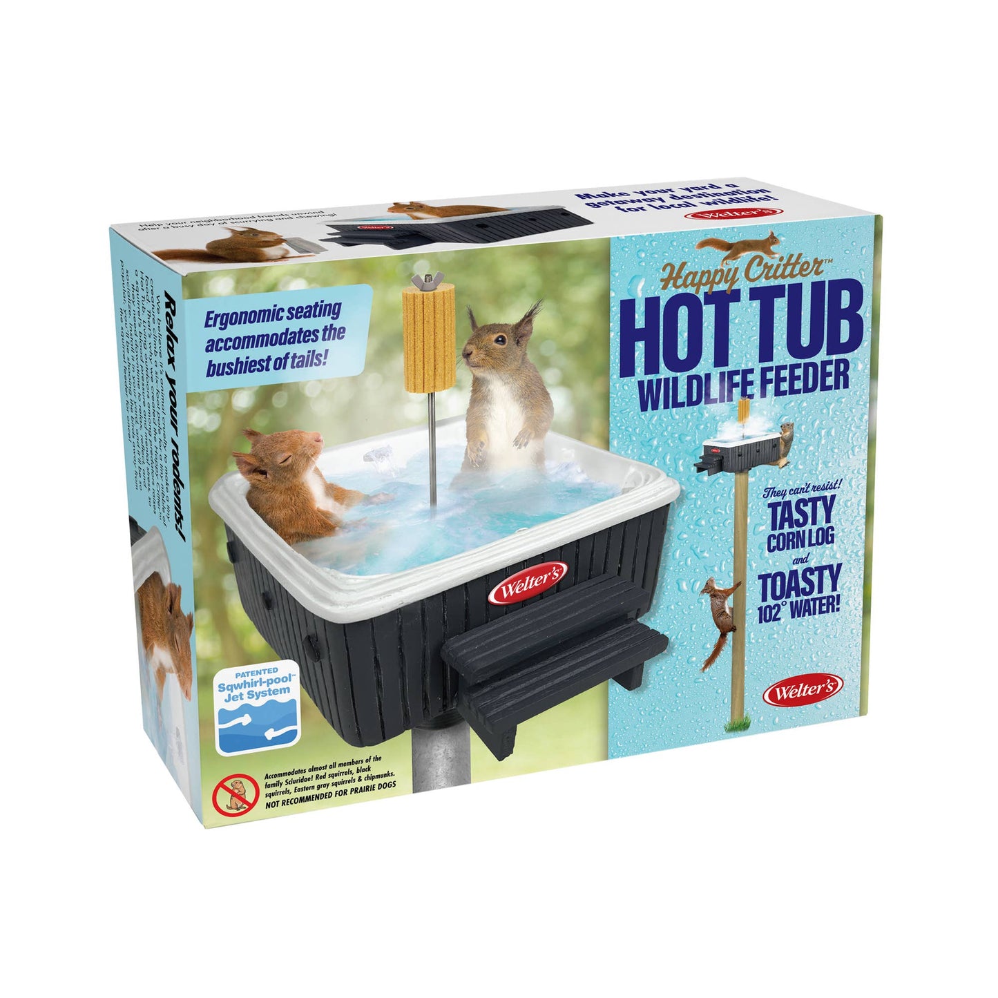 Prank Gift Box Squirrel Hot Tub Wildlife Feeder | Hilarious Fake-Out Empty Box for Any Gift-Prank-O-The Bullish Store