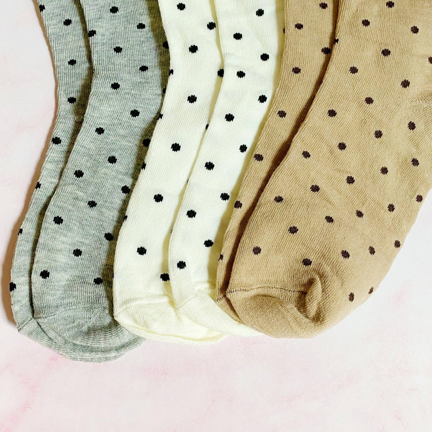 Precious Polka Dot Socks – Set of 3 Coordinating Pairs