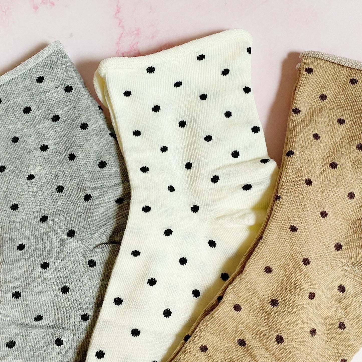 Precious Polka Dot Socks – Set of 3 Coordinating Pairs