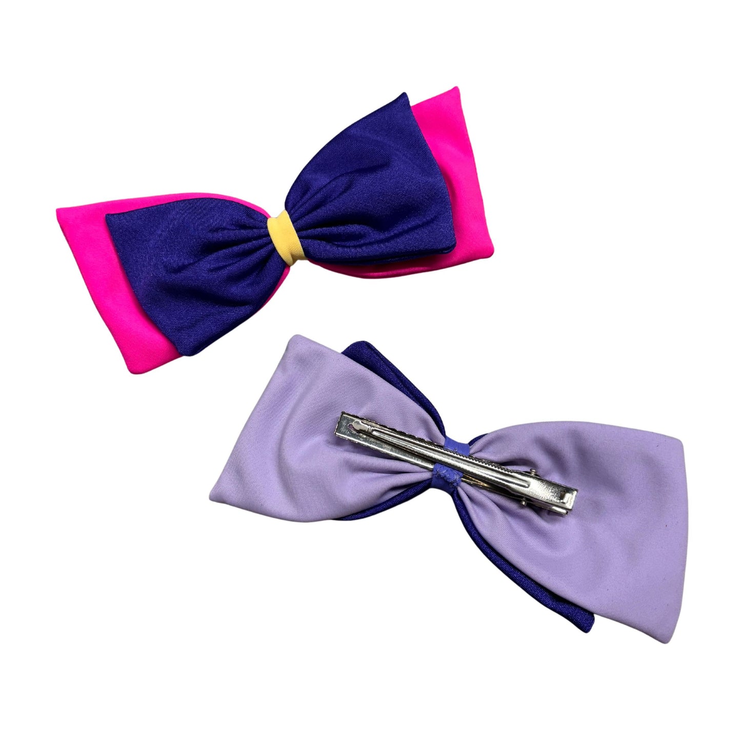 Pretty Bow Hair Clips | Nylon Alligator Hair Clips for Kids or Adults in 4 Colors