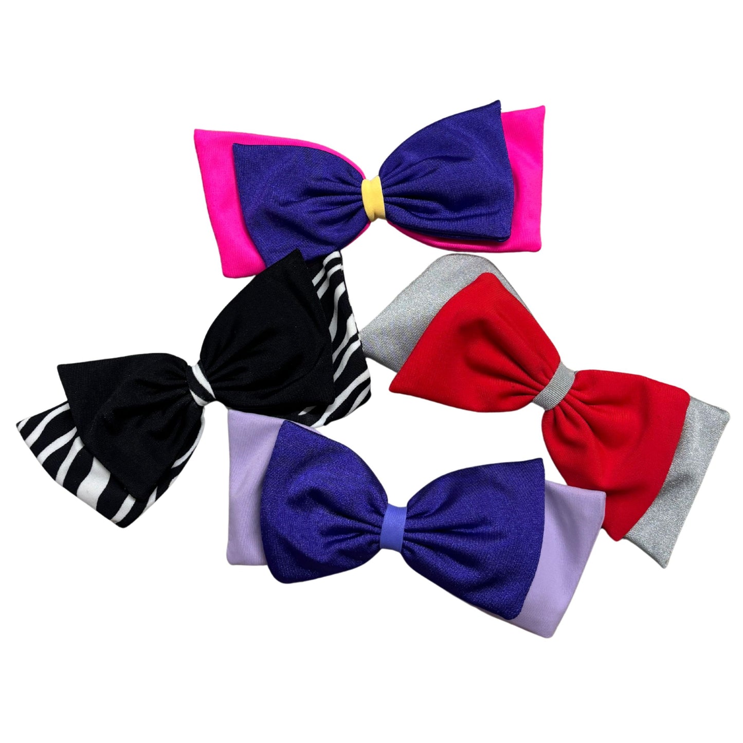 Pretty Bow Hair Clips | Nylon Alligator Hair Clips for Kids or Adults in 4 Colors
