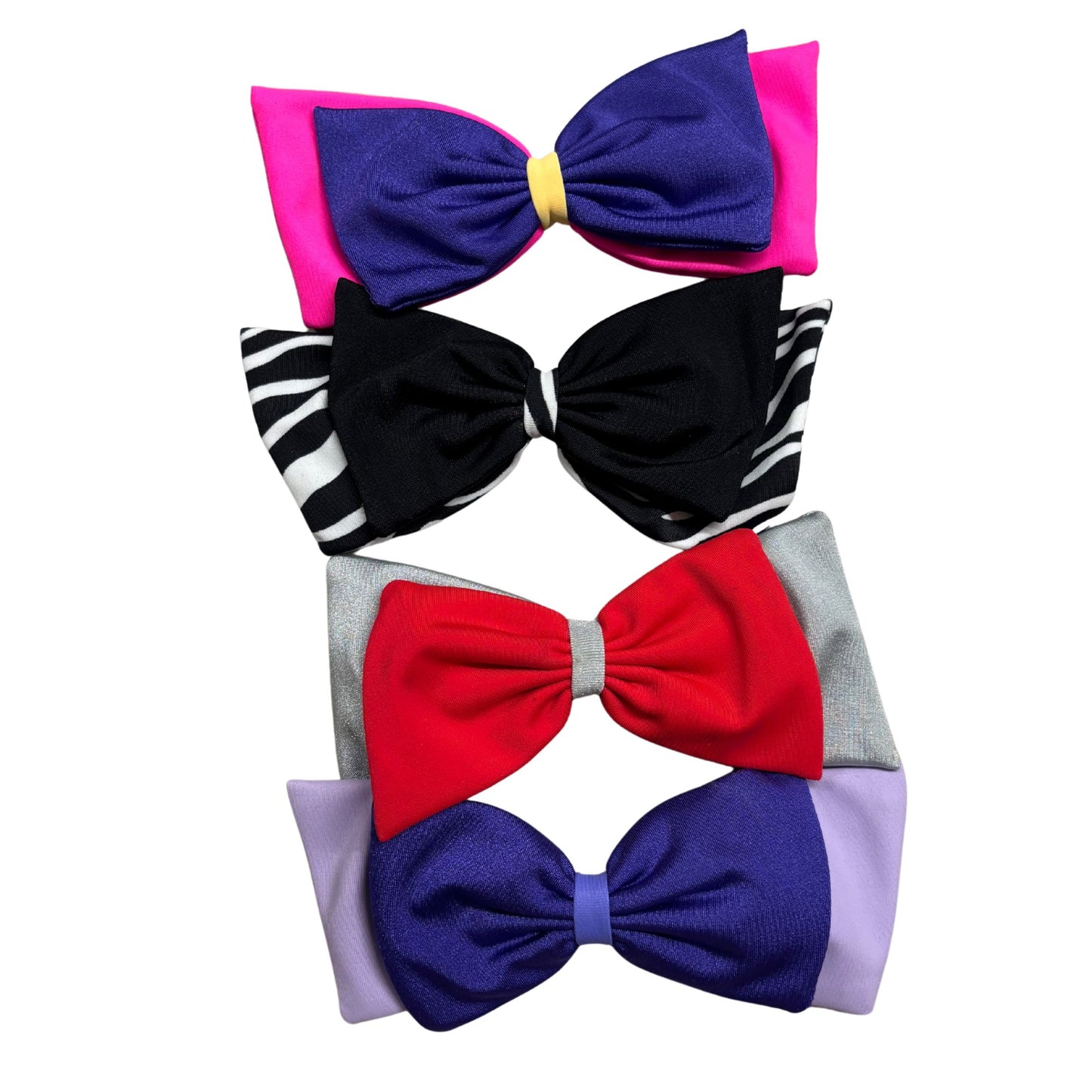 Pretty Bow Hair Clips | Nylon Alligator Hair Clips for Kids or Adults in 4 Colors