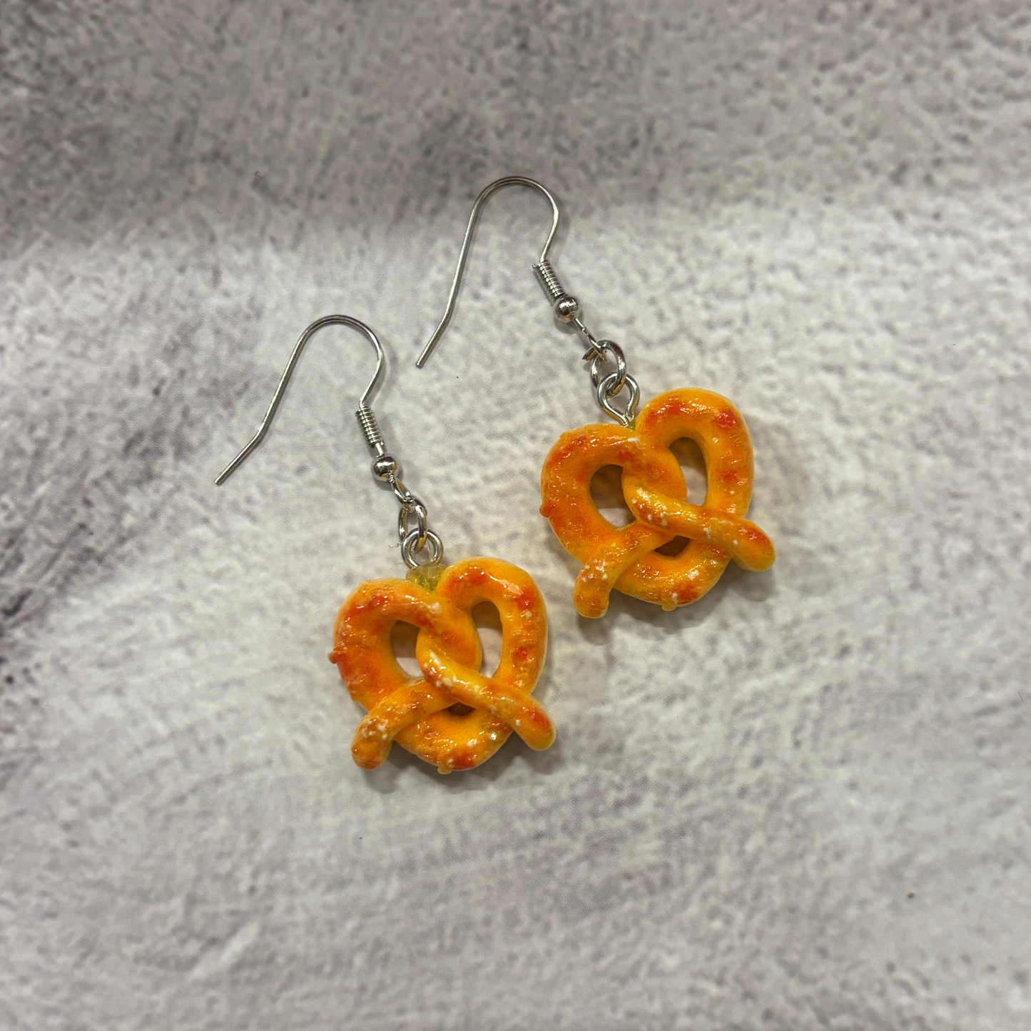 Pretzel Earrings | Cute Lightweight Acrylic Food Jewelry Gift for Snack Lovers