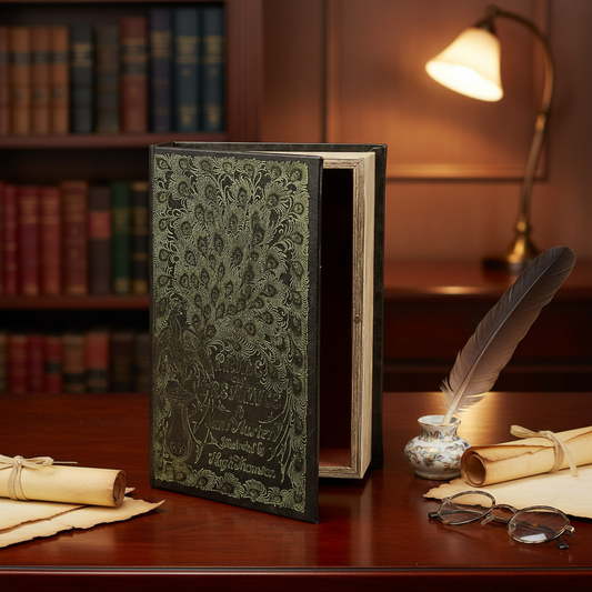 Pride And Prejudice Decorative Book Box | Faux Leather Wrap Book Shaped Storage Stash Trinket Box