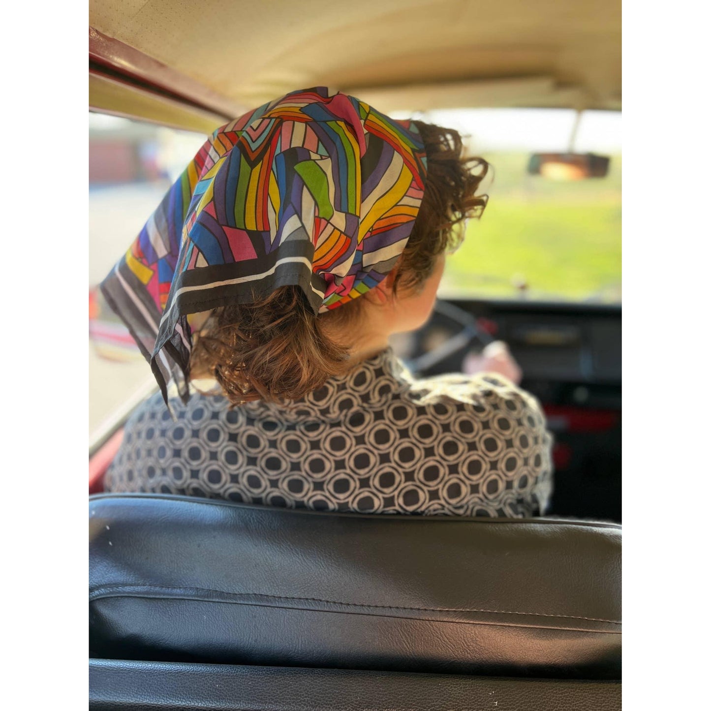 Pride Bandana | Handmade in India | Rainbow Flag Cotton Scarf | 22'' x 22''