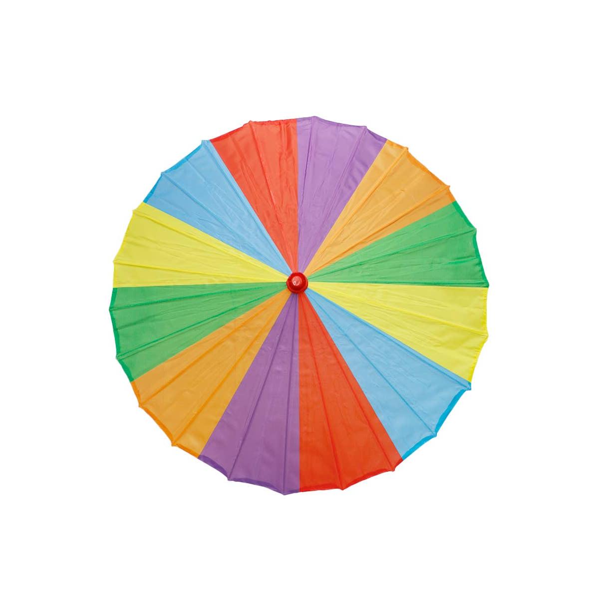 Pride Parasol Sun Umbrella | LGBTQ+ Rainbow Pride Oilpaper Sunshade, Parade Gear