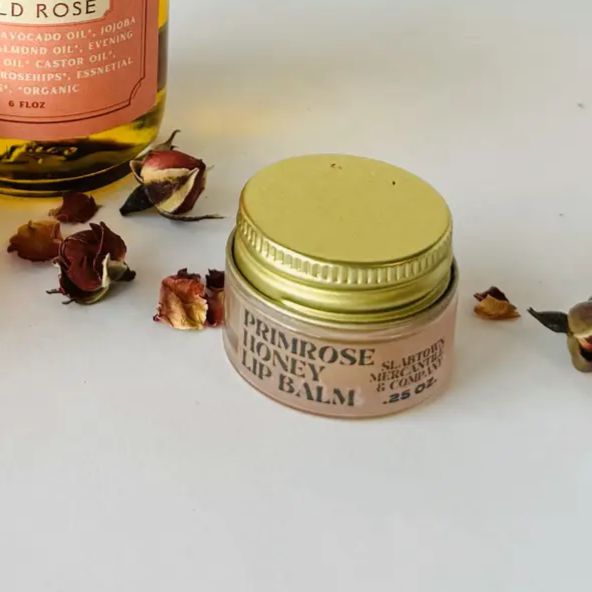 Primrose Mini Lip Balm Pot | Handmade in CA with Organic Ingredients | Overnight Lip Conditioner