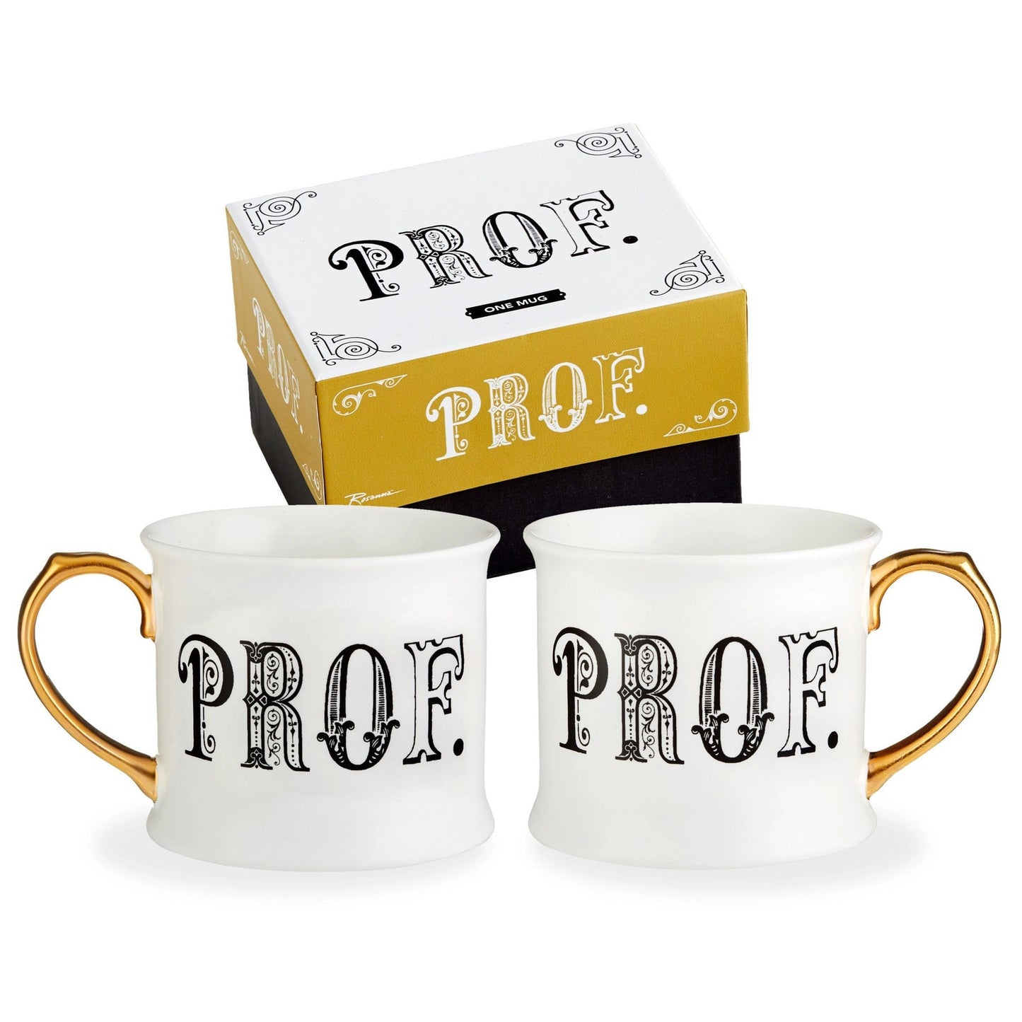 Prof. Lithographie Mug in Porcelain with Gilded Handle
