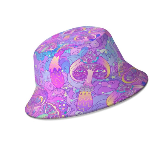 Psychedelic Mushrooms Groovy Bucket Hat
