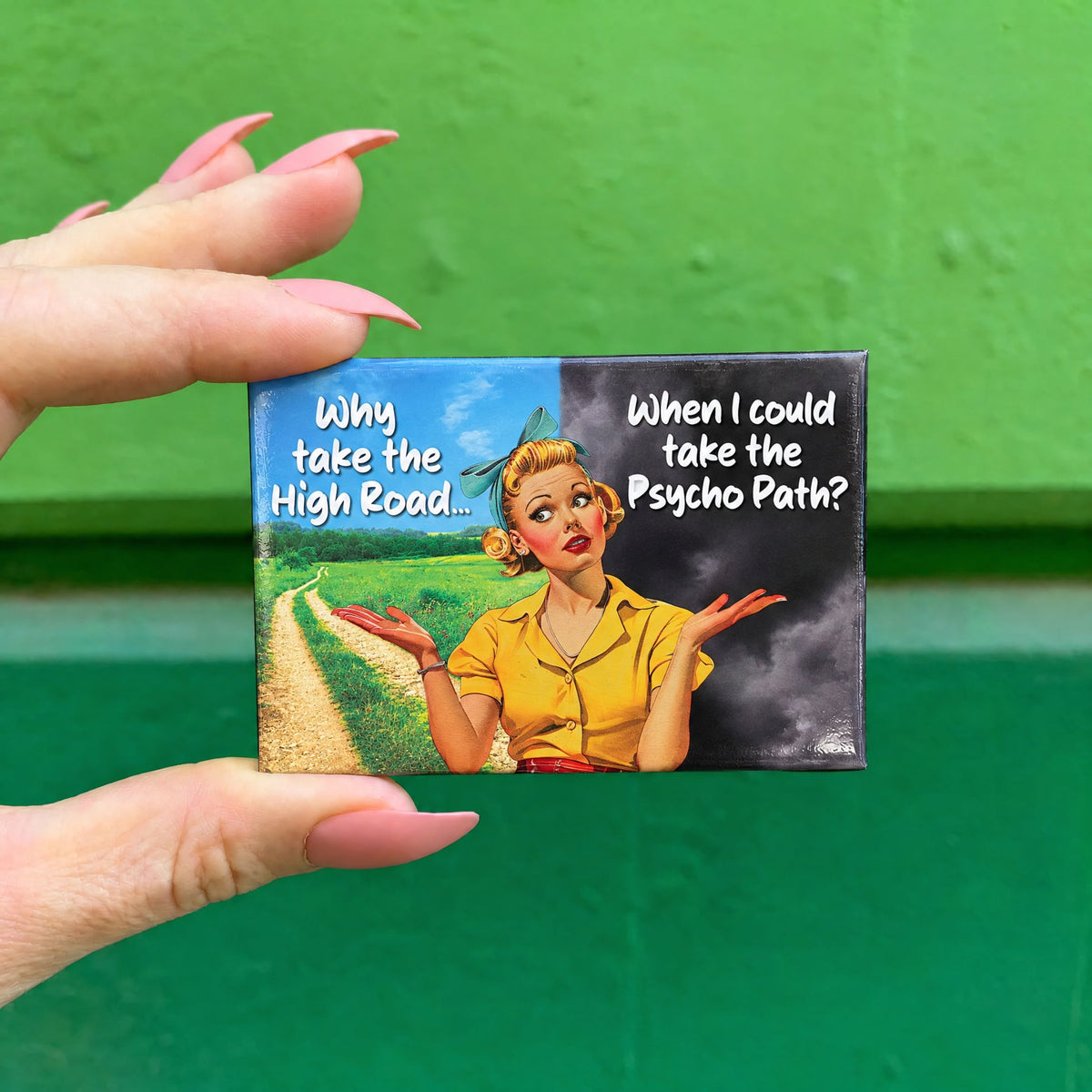 Psycho Path Funny Refrigerator Magnet | 2" x 3"