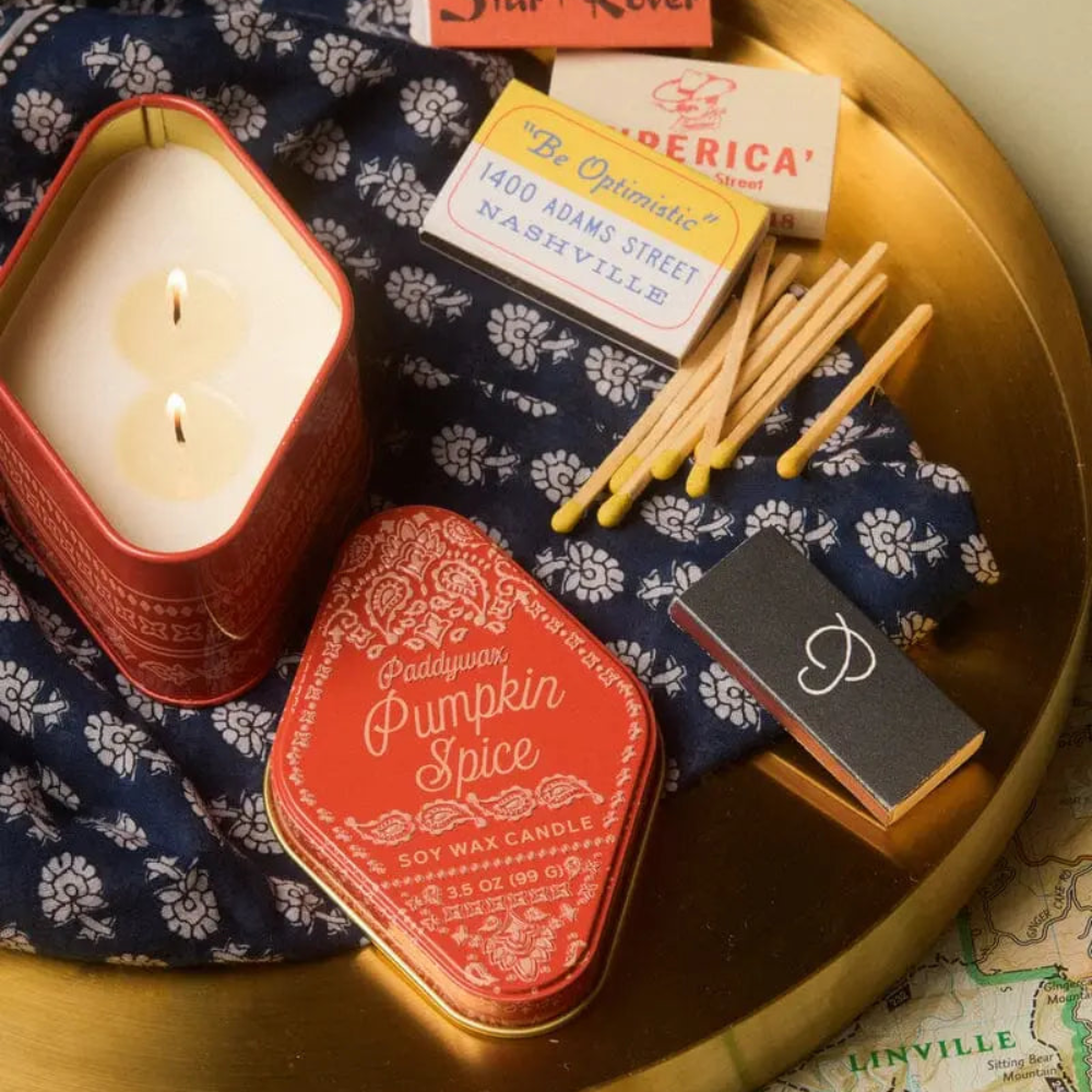 Pumpkin Spice Station Tin Candle | 3.5 oz | Sweet & Gourmand | Paddywax