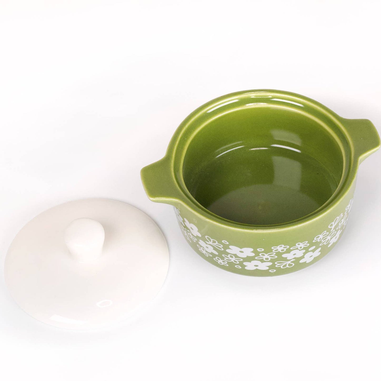 Pyrex-Inspired Casserole Ceramic Trinket Box | Retro Vintage Kitchen Keepsake
