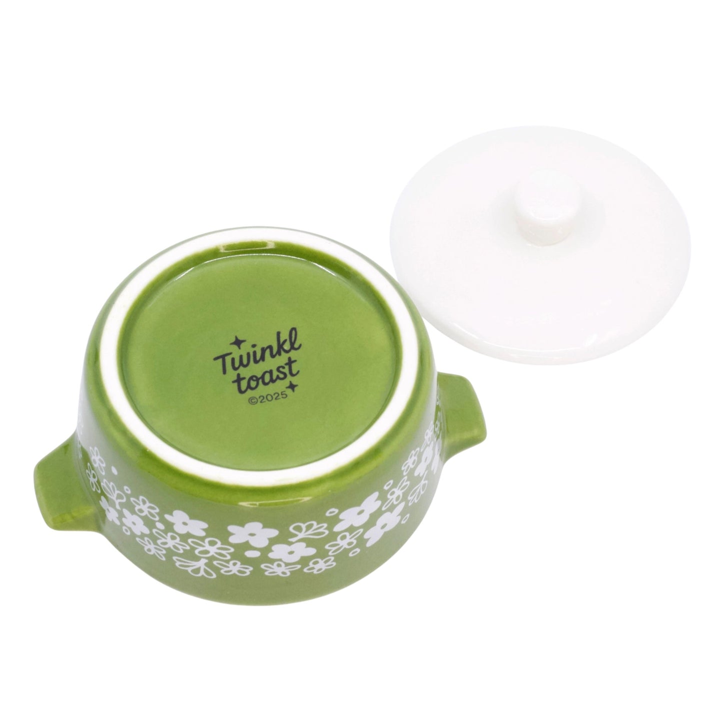 Pyrex-Inspired Casserole Ceramic Trinket Box | Retro Vintage Kitchen Keepsake