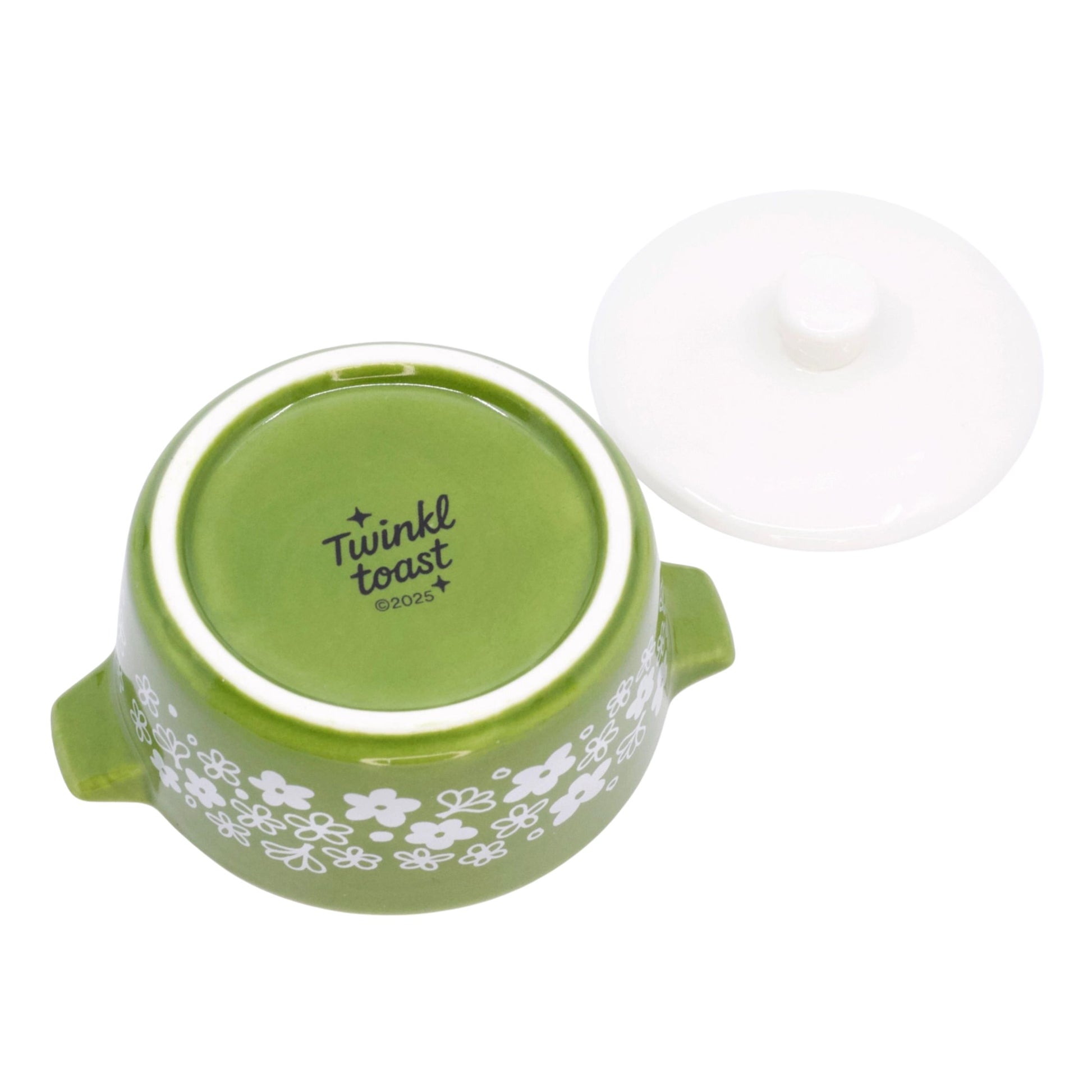 Pyrex-Inspired Casserole Ceramic Trinket Box | Retro Vintage Kitchen Keepsake