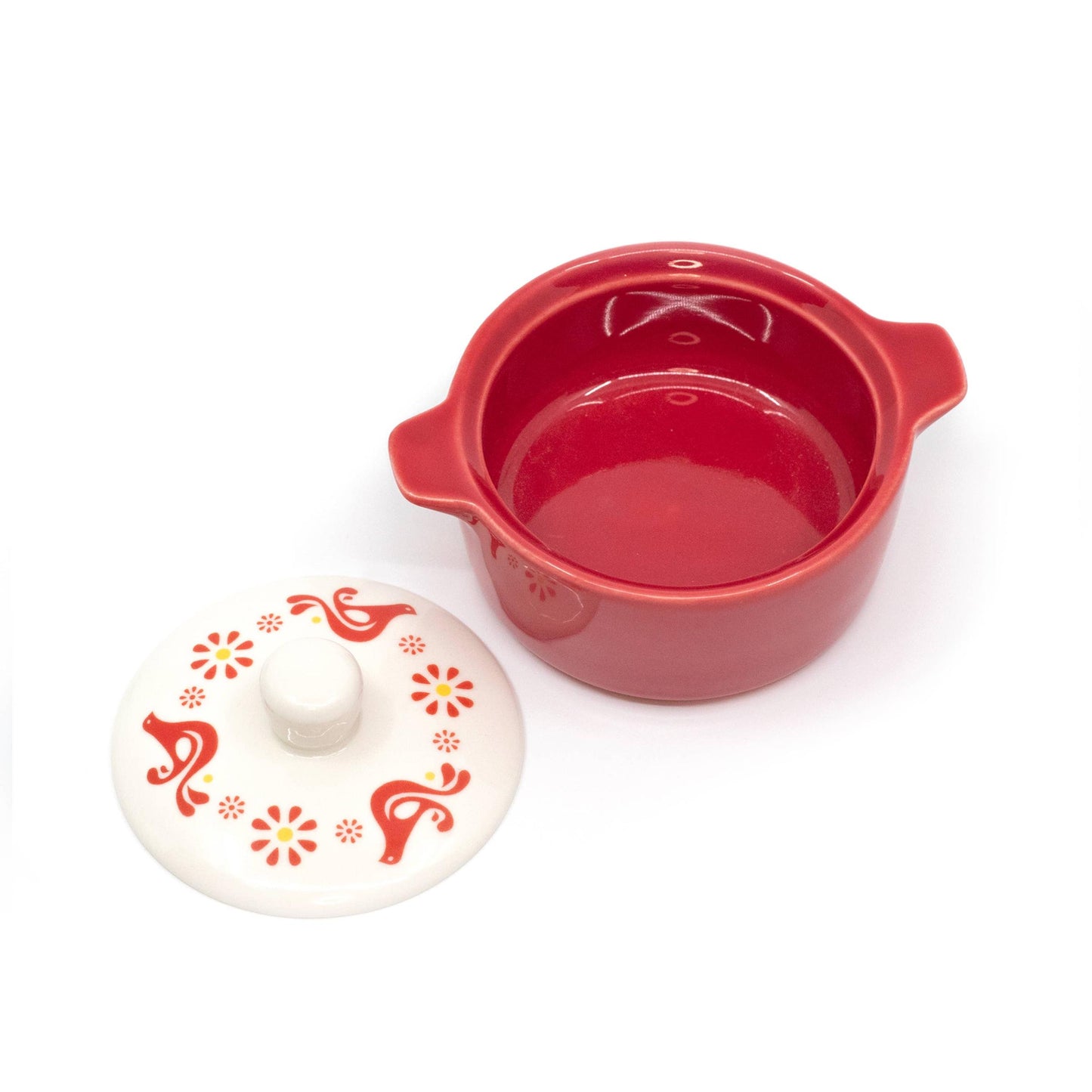 Pyrex-Inspired Casserole Ceramic Trinket Box | Retro Vintage Kitchen Keepsake-Twinkltoast-The Bullish Store