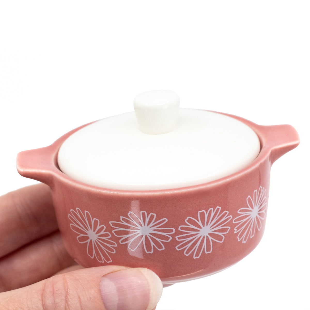 Pyrex-Inspired Casserole Ceramic Trinket Box | Retro Vintage Kitchen Keepsake-Twinkltoast-The Bullish Store